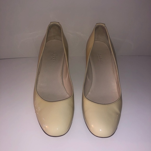 Cream womens Gucci wedges size 36.5 - Picture 1 of 6